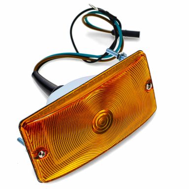 Front Turn Signal Assembly w/Amber Lens | 69-77 Ford Bronco